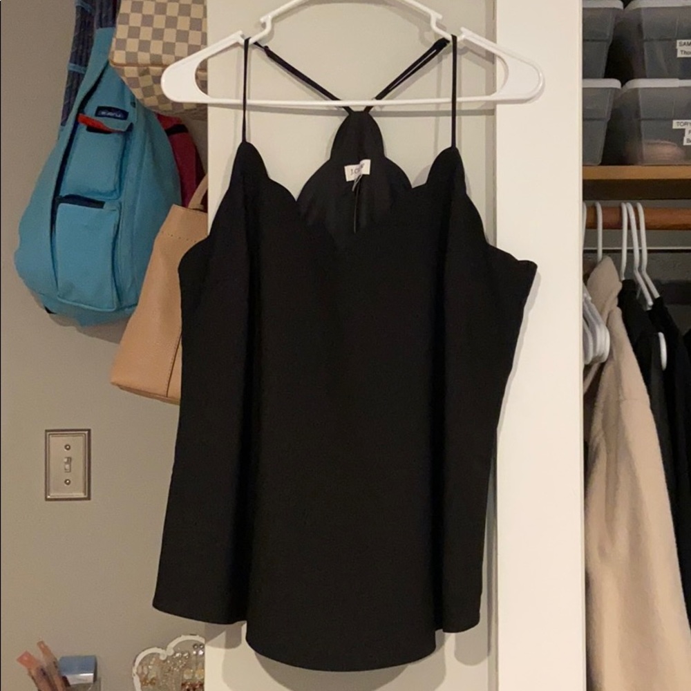 J. Crew scallop tank top